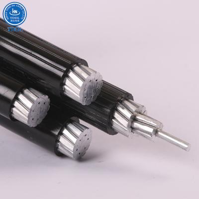 China Aerial Duplex Bundle Cable ABC Aluminum 4 Core 95mm Overhead Power Cable for sale