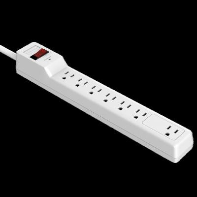 China Residential / Multi-Purpose 6ft Surge Strip Switch With Indicator Light Low Profile Power Strip for sale