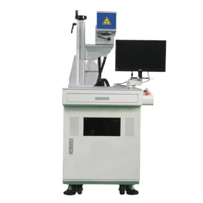 China 10W 30W 60W 100W CO2 laser marking machine for leather, plastic, glass marking for sale