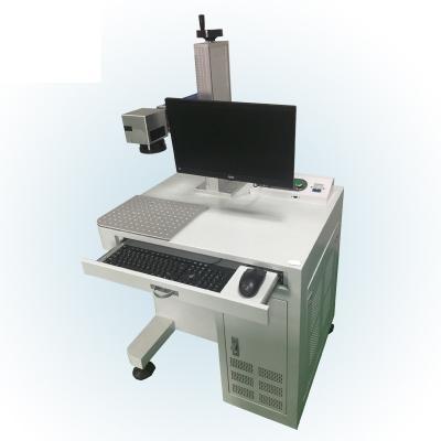 중국 20W Raycus Desktop Laser Marking Machine With Sino Galvo With Double Red Light With F=160 Lens 판매용