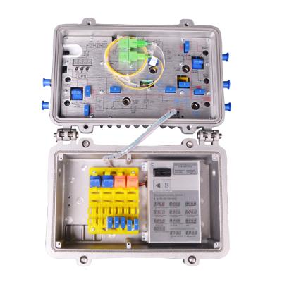 China CATV/XPON CATV 2 Output 4 RF Output Fiber Optic Receiver Outdoor Station With SNMP for sale