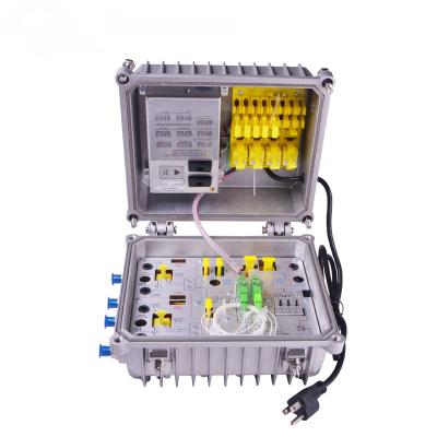 China FTTX 1000MHz FTTH outdoor catv fiber optic node node four way outdoor optic catv for sale