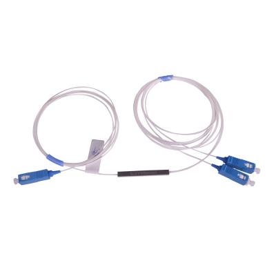 China Hot Sale FTTH SC/PC Connector Tube 1*2 Mini Type PLC Splitter Micro PLC Splitter 1x2 for sale