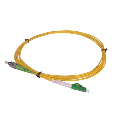 China FTTx Project SC APC High Quality Simplex White Fiber Optic Patch Cord for sale