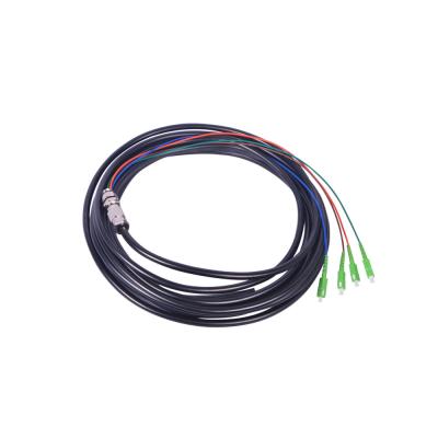 China FTTx FTTH Pigtails LC/SC/FC/ST 2-24 Core Bundle SM Fiber Waterproof Patch Cord for sale