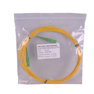 China FTTx Project Patch Tie SCAPC SC/APC SC/APC Fiber Optic Patch Cord SM Simplex 1M Patch Cord Pigtail for sale