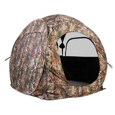 China Outdoor Working Hunting Blinds 1-2 Person , 270 Degree See Through Pop Up Ground Blinds For Deer Turkey Duck Hunting Bow Hunting Accessories for sale