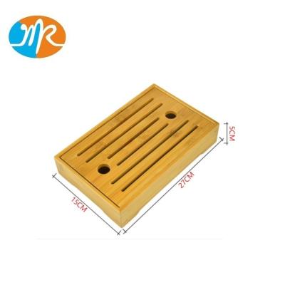 China Chinese Kongfu Sustainable Bamboo Tea Tray Table Serving Tray Box for sale