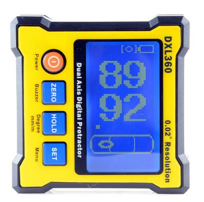 China DXL360 Digital Protractor Inclinometer Sensor Angle Meter Angle Meter Double Axis Level Box for sale