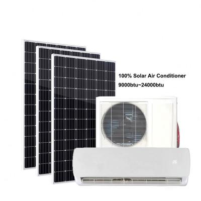 China 100% Solar Air Conditioner Low Noise 12000Btu 1Ton 1.5P Off Split Type 100% DC Solar Grid Air Conditioner Battery Price for sale