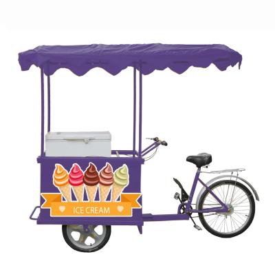 China 158L hotel factory direct sales DC 12V 24V ice cream cart ice cream bikes for sale for sale