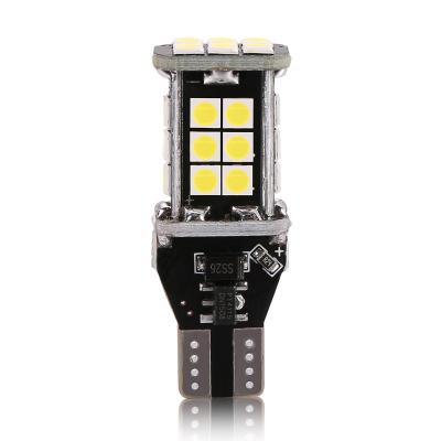 China ABS+Aluminum CST LED Car Auto Led Reverse Light T15 24SMD 3030 DC9-30V 470LM 4.6W Car Light Lamp For Universal for sale