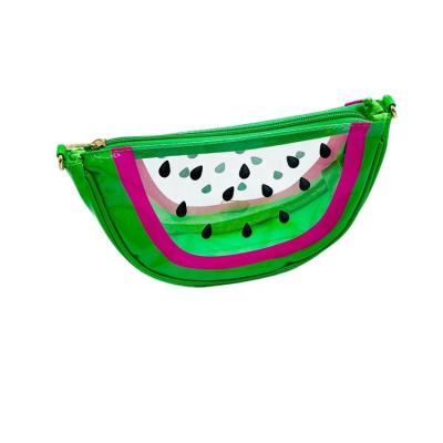 China Cute PVC Fruit Shape PVC Cross - Body Bag With Chain Fashion Messenger Transparent Bag For Girl Wholesale for sale