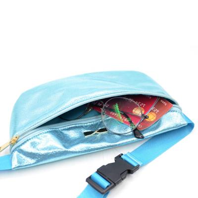 China Wholesale Custom BLING Fanny Pack for rave, festival, travel, party, fashionable waist bag with adjustable belt for sale