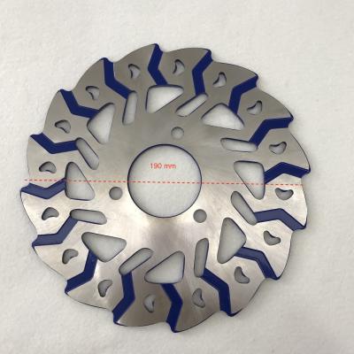 China Stainless Steel 190 Mm Motorcycle Front Brake Disc For MIO125i / SOUL125i Blue for sale