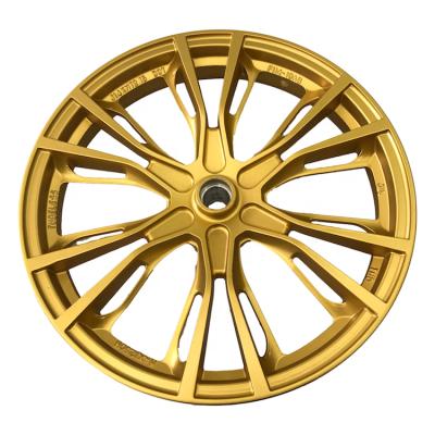 China Aluminum Alloy Motorcycle Front/Rear Modified Wheel Rims Aluminum Alloy Wheels For BEAT Gold Color for sale