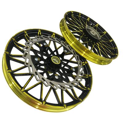 China Aluminum Alloy For Sniper 150 Motorcycle Front/Rear Modified Wheel Rims With Disc Brake Aluminum Alloy Wheels 17 Inch for sale