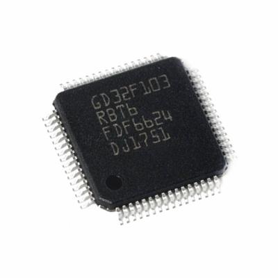 China New Original GD32F103RBT6 Microcontroller Electronic Components LQFP64 MCU GD32F103RBT6 24MHz Online Integrated Circuits for sale