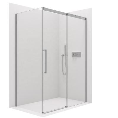 China Luxury Large Modern Popular Aluminum Glass Tiles Picture Bathroom Shower Room Soft-End Sliding Door Shower Enclosure for sale