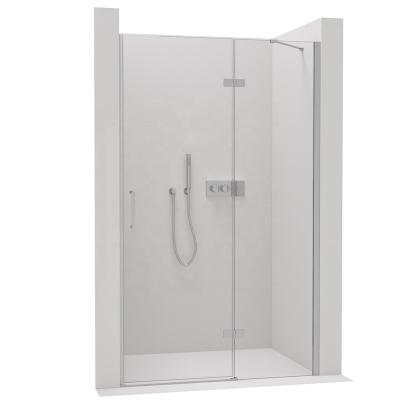 China New Design Wholesale Modern Bathroom Fixed Screen Shower Door Glass Tempered Single Shower Enclosure for sale