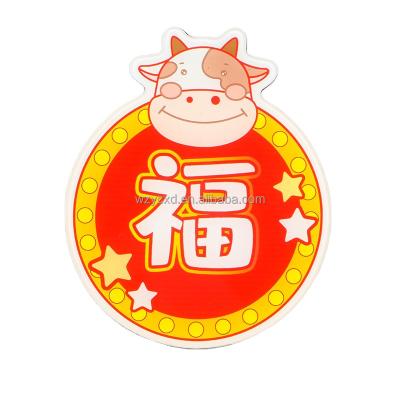 China Indoor Promotional Cheap Custom Logo Panel Cartoon Design Resin Wooden Fridge Magnets for sale