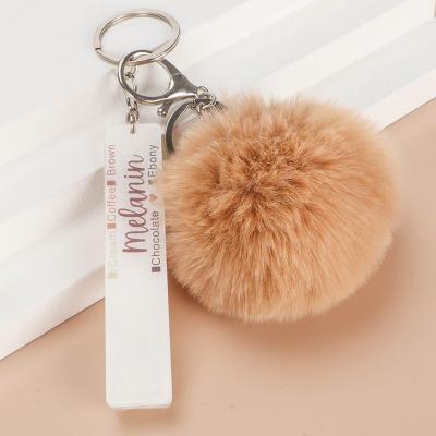 China Wholesale Acrylic Tassel Card Grabber Debit Key Chain Puller Promotion Gift Card Key Chain for sale