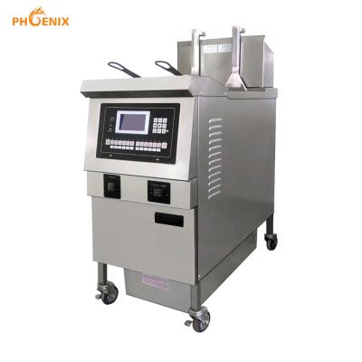 China Commercial fast temperature rising automatic lifting open fryer/French fries deep open fryer/gas open fryer OFG-H321L for sale