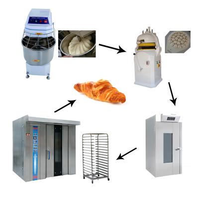 China Automatic Snacks Factory Baking Equipment Bakery Equipment French Bread Making Machine and Production Line for sale