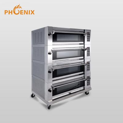 China High efficiency deck oven manufacturer Shanghai/gas electric deck oven/4 layers 8 trays deck oven YXD-F120A for sale