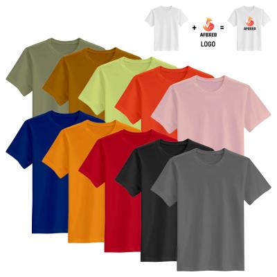 China Polyester Original Factory Improve Price Men's T-shirts Cotton Washable Casual Solid Single Short Sleeve Plus Size T-shirts Multicolor for sale