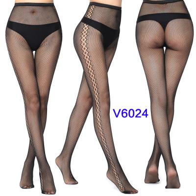 China 2021 Hot Selling Pantyhoseclub Breathable Nylon Stockings High See Through Tights Plus Size Solid Color Mesh Tights for sale