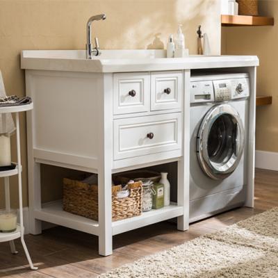 China Hot Sale Modern Laundry Storage Cabinet Laundry Sink Cabinet for sale