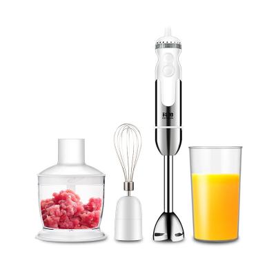 China Crushing 4 in 1 Handheld Blender, Electric Multifunction Stick Blender, Silver Colored 304 Stainless Steel Blade for sale