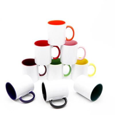 China Sustainable popular top grade ceramic white empty mug for sublimation for sale