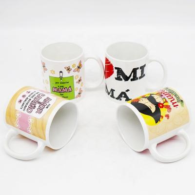 China Good Price Viable White Sublimated Coffee Mug Custom Ceramic Mug Mother's Day Mug for sale