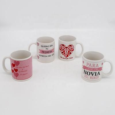 China Valentine's Day Gift 11oz Viable Bestselling Ceramic Coffee Cup Mug for sale