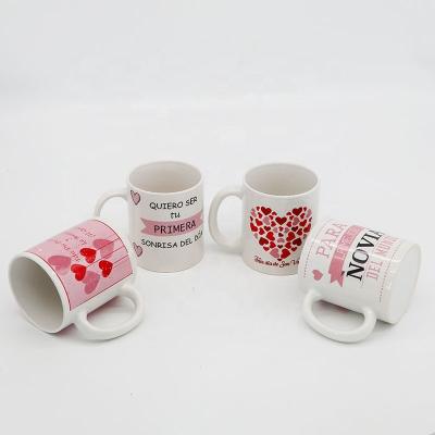 China Valentine's Day Gift 11oz Viable Bestselling Ceramic Coffee Cup Mug for sale