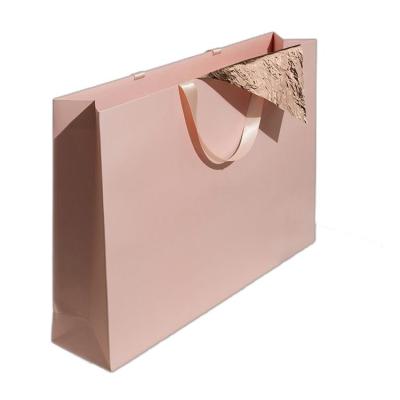 China Custom Giftsatin Set Logo Cute Pink Dress Up Organza Paper Texture Luxury Drawstring Satin Custom Cosmetics Packaging Pouch Bag for sale