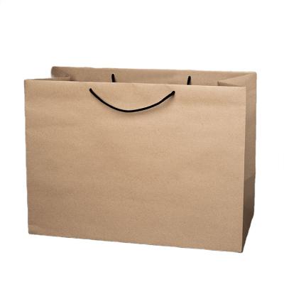 China Extra Large Brown Recyclable Custom Industrial Outdoor Paper Boutique Women's Retail Clothing Shopping Bags For Shoe Box for sale