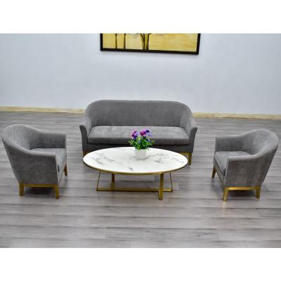 China Factory Price Ornate Upholstered Modern Living Room Furniture Fabric Sofa Design for sale