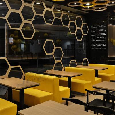 China Modern Cheap Dining Cafe Seating Booth Bench Sofa Restaurant Furniture Modern Luxury Booth Sofa Sets for sale