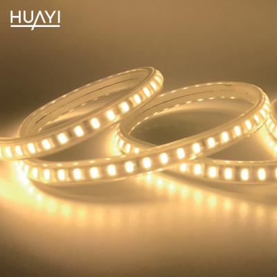 China High/Low Voltage HUAYI IP65 SMD Decoration 12W/m Wholesale Landscape LED Indoor Outdoor Building Strip Light for sale