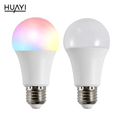 China HUAYI Living Room Aluminum Color Changing Smart LED E27 7W RGB Home Use Bulb Light Hot Selling for sale