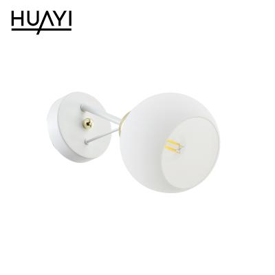 China HUAYI Nordic Modern Artistic Easy Mounted Bedroom Kitchen E27 Indoor Home Indoor Wall Lamp for sale