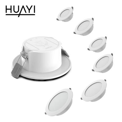 China HUAYI 3w 5w 7w 9w 12w 15w Indor Modern High Quality White Living Room LED Office Shop Recessed Down Light for sale