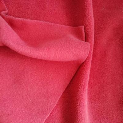 China 100% Polyester Washable Soft Side Fleece Fabric Thick Dyed Thick Roll Custom Sustainable One Anti Pilling For Winter Blanket for sale