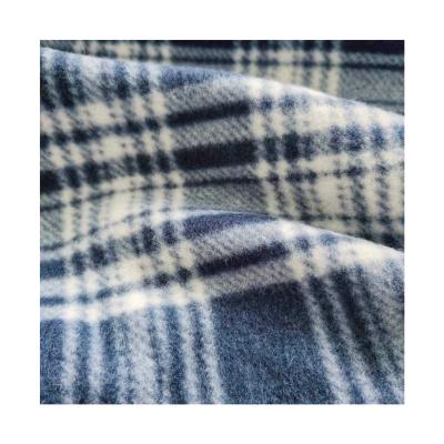 China Sustainable Warm Selling 100% Polyester Soft Knitted Printed Cozy Micro Fleece Fabric For Winter Thermal Coat for sale