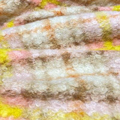 China High quality custom made polyester sherpa teddy bear fleece geometric warm soft 100% viable anti pilling fabric for blanket for sale