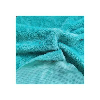 China Durable high quality custom heavy warm 100% polyester knit arctic sherpa fleece fabric roll for winter blanket for sale