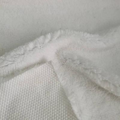 China Durable high quality single plush polyester sherpa softshell anti pilling fabric for winter jacket sofa cover for sale